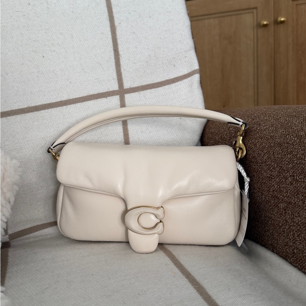NWT COACH Pillow Tabby 20 Shoulder Crossbody RARE Chalk Bag